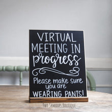 Load image into Gallery viewer, Small Chalkboard Sign with Dark Walnut Stand - 8x10 Inches