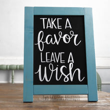 Load image into Gallery viewer, Tabletop Chalkboard Easel with Vintage Aqua Frame- 11x15 Inches