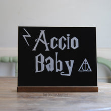 Load image into Gallery viewer, Small Chalkboard Sign with Dark Walnut Stand - 8x10 Inches