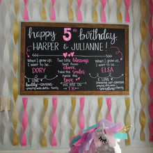 Load image into Gallery viewer, Wall-Hanging Rustic Chalkboard Sign - 24x36 inches (2x3 Feet) various frame colors