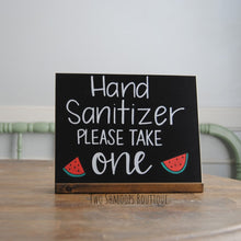 Load image into Gallery viewer, Small Chalkboard Sign with Dark Walnut Stand - 8x10 Inches