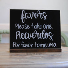 Load image into Gallery viewer, Small Chalkboard Sign with Dark Walnut Stand - 8x10 Inches