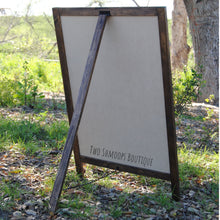 Load image into Gallery viewer, Large rustic personalized chalkboard easel. by Two Shmoops Boutique