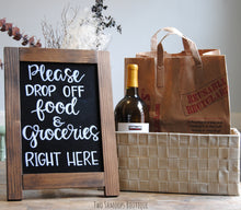 Load image into Gallery viewer, Rustic Chalkboard Sign Easel - Blank or Personalized - Various Frame Colors - 11"x15"