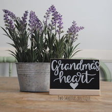 Load image into Gallery viewer, Mini Chalkboard Sign with Antique White Stand - 4x6 Inches