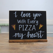 Load image into Gallery viewer, Small Chalkboard Sign with Dark Walnut Stand - 8x10 Inches