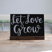 Load image into Gallery viewer, Mini Chalkboard Sign with Dark Walnut Stand - 4x6 Inches