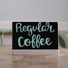 Load image into Gallery viewer, Mini Chalkboard Sign with Antique White Stand - 4x6 Inches