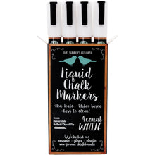Load image into Gallery viewer, Liquid Chalk Markers - Pack of 4 White Chalk Pens
