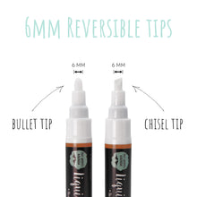 Load image into Gallery viewer, Liquid Chalk Markers - Pack of 4 White Chalk Pens
