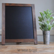 Load image into Gallery viewer, 20&quot; Tall Rustic Chalkboard Sign Easel - Blank or Personalized - Various Frame Colors
