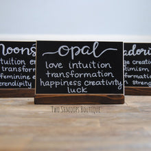 Load image into Gallery viewer, Mini Chalkboard Sign with Dark Walnut Stand - 4x6 Inches

